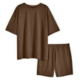 thumbnail image 3 of SUNBS 2 Piece Outfit for Women Lounge Sets Oversized Tshirts Matching Biker Short Summer Clothing, Sizes S-2XL, 3 of 9