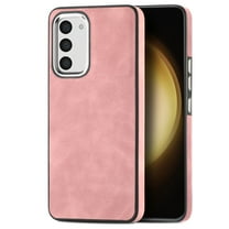 Dteck for Samsung Galaxy S23 Ultra Case, Slim Skin-Friendly PU Leather with Anti-Scratch Microfiber Lining Protective Back Cover,Pink
