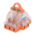 thumbnail image 1 of Interruptor de cuchillo eléctrico, interruptor de 3 polos y 2 tiros, cubierta transparente de contacto de latón, 220V, 380V para circuito 100A, 1 of 14