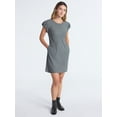 thumbnail image 2 of Scoop Women’s and Women’s Plus Tie Back Mini Dress with Volume Sleeves, Sizes XS-4X, 2 of 5