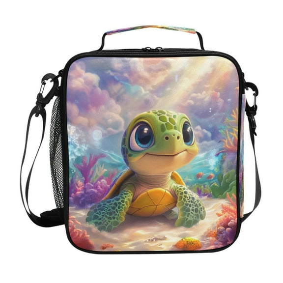 ALAZA Sea Turtles Sunshine Lunch Box Insulated Lunch Bag Reusable Thermal Cooler Tote School Picnic