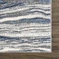 thumbnail image 3 of Abani Mist Collection Rippling Sand 6' x 9' Blue Grey Modern Area Rug, 3 of 5