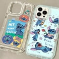 thumbnail image 4 of Lovely Disney Stitch Phone Case for Samsung Galaxy S24 Ultra S23 S22 S21 FE S20 Plus Note 20 10 Pro A34 A54 A33 A53 Clear Cover, 4 of 5