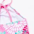 thumbnail image 5 of Virmaxy Toddler Girl Floral Graphic Tankini Swimsuits, 2-piece, 5t, Pink, 5 of 8