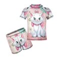 thumbnail image 1 of The Aristocats Boys 2-Piece Swimsuit Set, Short Sleeve Rash Guard & Swim Trunks, 1 of 7