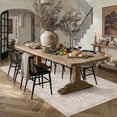 thumbnail image 5 of BERTHMEER 6'x9' Area Rugs for Living Room Bedroom Dining Room Office Oriental Vintage Farmhouse Machine Washable Non-slip Traditional Distressed Rugs Carpets, Light Brown, 5 of 8