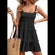 thumbnail image 2 of Vestidos de Verano para Mujer, Vestidos para Invitadas de Boda, Vestidos Playeros con Tirantes Finos, Vestido Bohemio Fluido, Negro, Talla XL, 2 of 6
