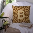 thumbnail image 3 of Carolines Treasures CJ1025-BPW1414 Letter C Initial Monogram - Giraffe Fabric Decorative Pillow, 14Hx14W, multicolor, 3 of 4
