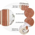 thumbnail image 3 of Burnt Orange Stripes Bathroom Shower Curtains with 12 Hooks Waterproof Shower Curtain for Stalls and Bathtubs Geometric Modern Vintage Lines Simple Art Decorative Bathroom Curtain 66x72 Inches, 3 of 9