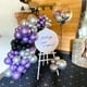 thumbnail image 3 of Globos Togvu morados y negros de 12 pulgadas, 60 paquetes con confeti, 3 of 7