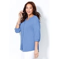 thumbnail image 3 of Catherines Women's Plus Size Light And Airy Y-Neck Blouse, 3 of 6