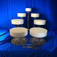 thumbnail image 5 of Juego de 7 soportes de acrílico para tartas de boda, resistente y redondo, para tartas y cupcakes, para mesa de exposición, boda, fiesta, cumpleaños, soporte de pastel transparente, soportes de, 5 of 5