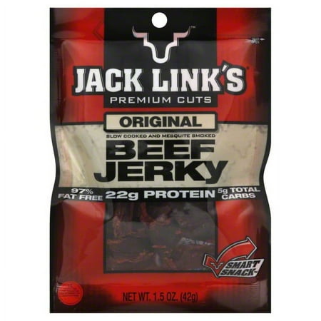 1.5 OZ Original Beef Jerky 100% Beef Slow Cooked Smoked Over Mesquite