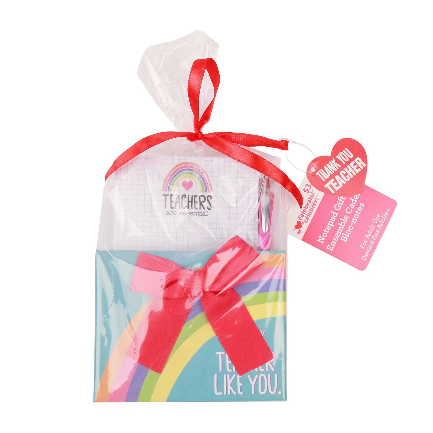 Way To Celebrate RAINBOW NOTEPAD SET VALENTINE DECOR