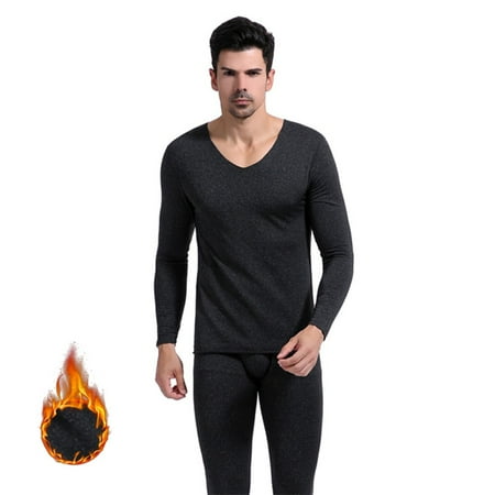 

Men s Thermal Underwear Set Seamless And Velvet Thin Thermostatic Underwear