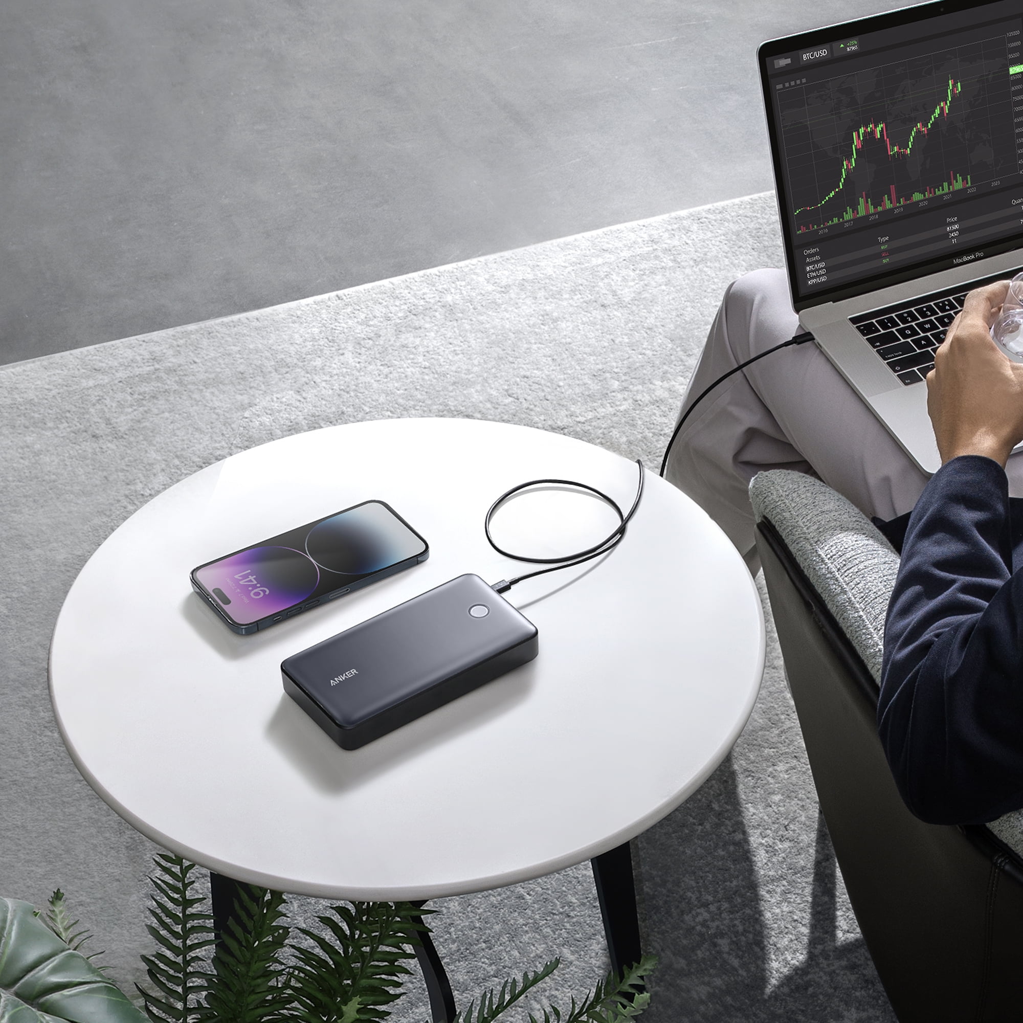 Anker Power Bank (PowerCore 24,000mAh for Laptop, 65W )&nbsp