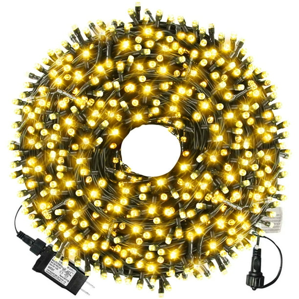 Luces de Cadena XTF2015 102 m 1000 LED Impermeables 8 Modos Luz Blanca Cálida