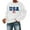 White, variant on Wang6 Womens Long Sleeve Sweatshirts Crew Neck"USA"Letter Printed Hoodless Pullovers Trendy Loose Fit Graphic Tshirts Tops Light Gray XL