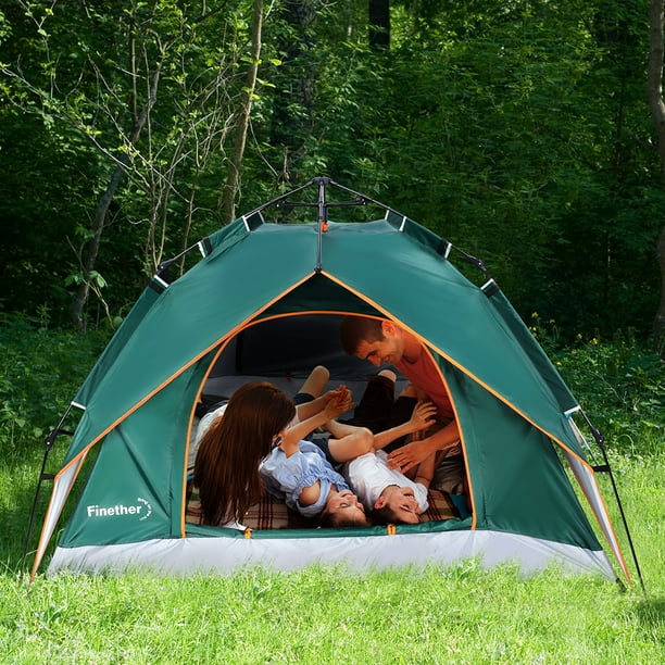Pop Up Tent Camping Tent, Automatic Instant Pop Up Setup Tent with Sun