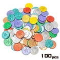 thumbnail image 1 of 100 plástico Lucky Pirate Gold Smiley Coins Fun Party Supplies Kids Toy Scavenger Hunt ShuxiuWang 8390606312600, 1 of 1