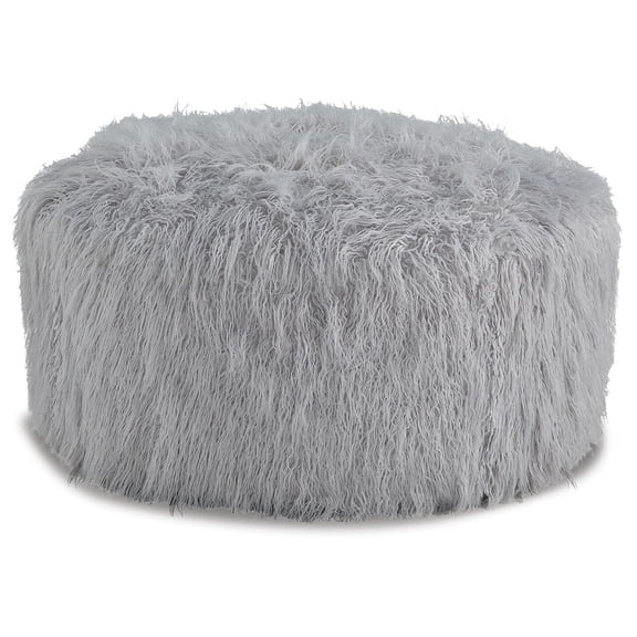 Signature Design by Ashley Casual Galice Oversized Accent Ottoman, Light Gray