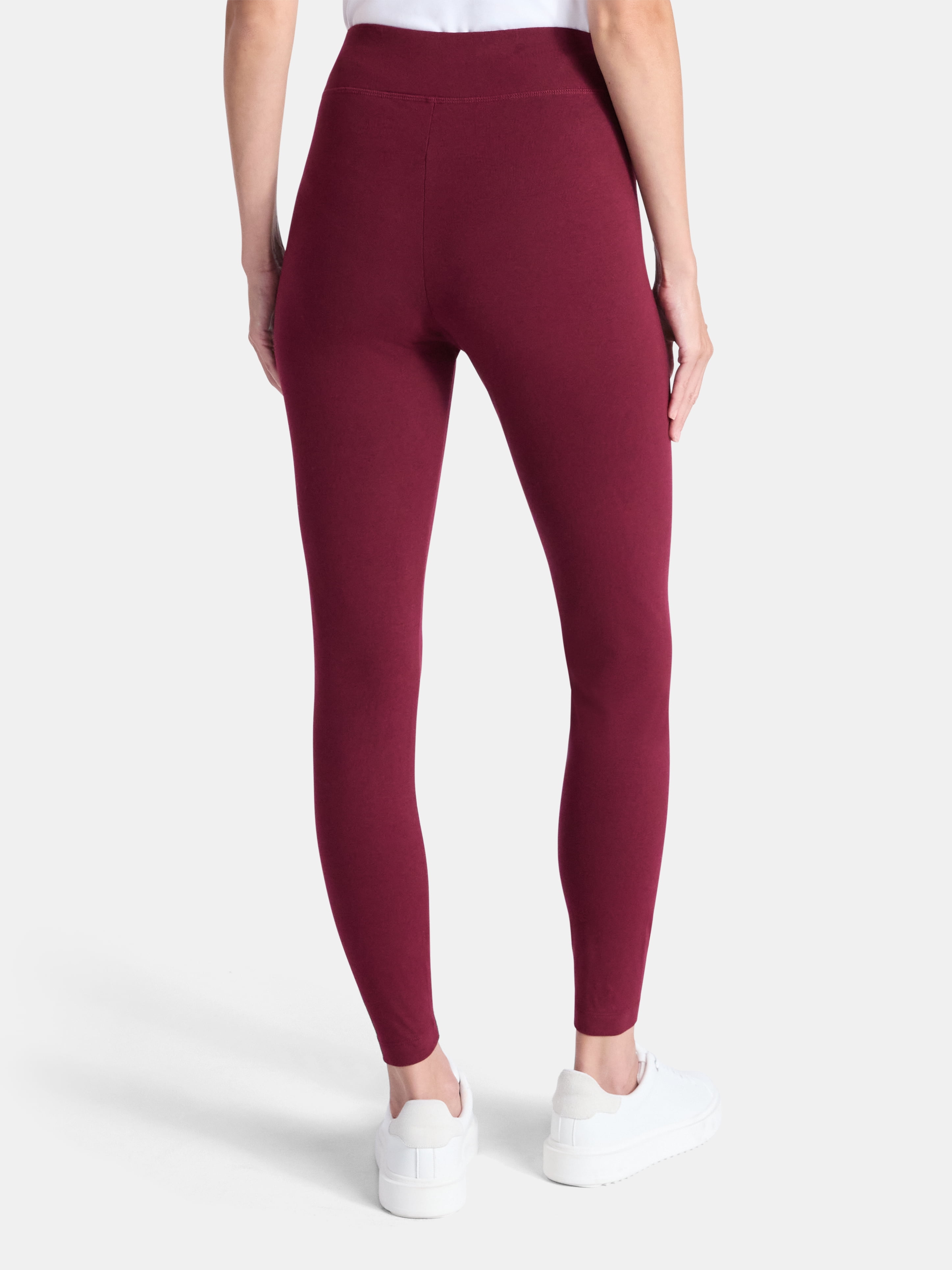 Time and Tru Women's High Rise Leggings, 27'' Inseam, 2-Pack, Sizes XS-XXXL