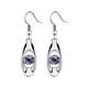 thumbnail image 2 of Pendientes para mujer, regalos para mujer, 8 piezas, pendientes de gota de cristal de moda, pendientes colgantes ovalados, pendientes largos, regalo, joyería, pendientes colgantes., 2 of 5