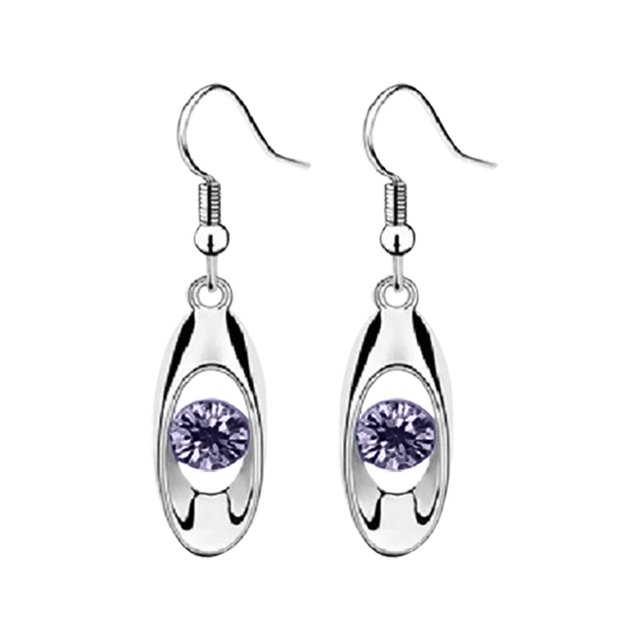 2PC Fashion Drop Earring Oval Dangle Earrings Long Earrings Jewelry Earrings Set Heart Drop Earrings Stud Huge Hoop Earrings Woman's Earrings 3 Earrings Set for 3 Earrings Dangling Succulent Earrings