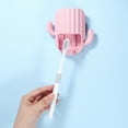 thumbnail image 6 of Unique Bargains Wall Mounted Toothbrush Holders Cactus Toothbrush Holder Organizers Wall Mounted Toothbrush Storage Pink, 6 of 7