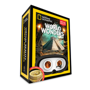 National Geographic World Wonders VR Activity Set — Virtual Reality Goggles, AR World Map, 3D Colosseum Puzzle, 40-Page Book — Ages 8+