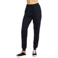 thumbnail image 4 of Sofra Women's Lightweight Cotton Jersey Jogger Pants and Zip-UP Hoodie Jacket Sets, 4 of 7