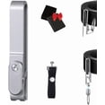 thumbnail image 1 of Titanium Alloy Magnetic Keychain - Anti-Lost Quick-Release Key Ring, Smart Locked Belt Keys Chain with Spring, 1 of 8