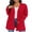 02-C-Orange-Red, variant on Women's Cardigan Casual Lightweight with Pocketes Long Sleeve Open Front Cardigan Navy Blue L