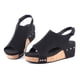 thumbnail image 4 of Sandalias de playa de verano estilo romano Sandalias de plataforma con punta abierta cómodas para mujeres, 4 of 9