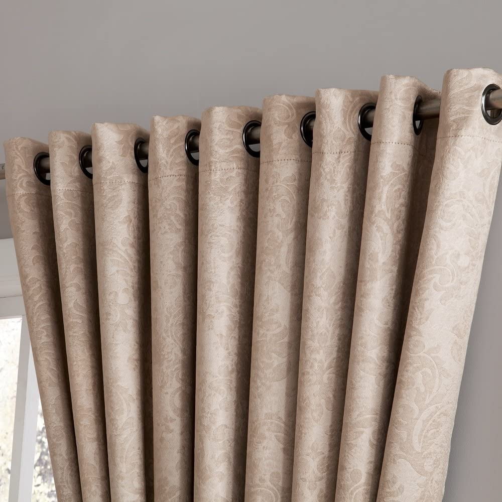 WARM HOME DESIGNS 1 Extra Wide, Extra Long 102" X 96" Panel of Brown Taupe Patio Door Curtains. Blackout Sliding Glass Door Curtain or Room Divider Drape. EV Taupe Patio 96