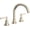 Satin Nickel, variant on Rohl Lombardia Bath Widespread Lavatory Faucet In Polished Chrome With 8 1/2" Spout Height Metal Lever Handles And Pop-Up