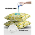 thumbnail image 4 of Outdoor Throw Pillow Cover Retro Summer Yellow Lemon Waterproof Cushion Covers 2 Pack Tropical Fruits Pillow Cases Home Decoration for Patio Garden Couch Sofa, 4 of 6