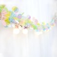 thumbnail image 2 of Bande Colorée de Pâques Bricolage Oeuf Couronne de Pâques Fête de Printemps Rayure Verte Guirlande Torsadée avec Oeuf de Pâques Coloré Ornement de Fête de Pâques, 2 of 2