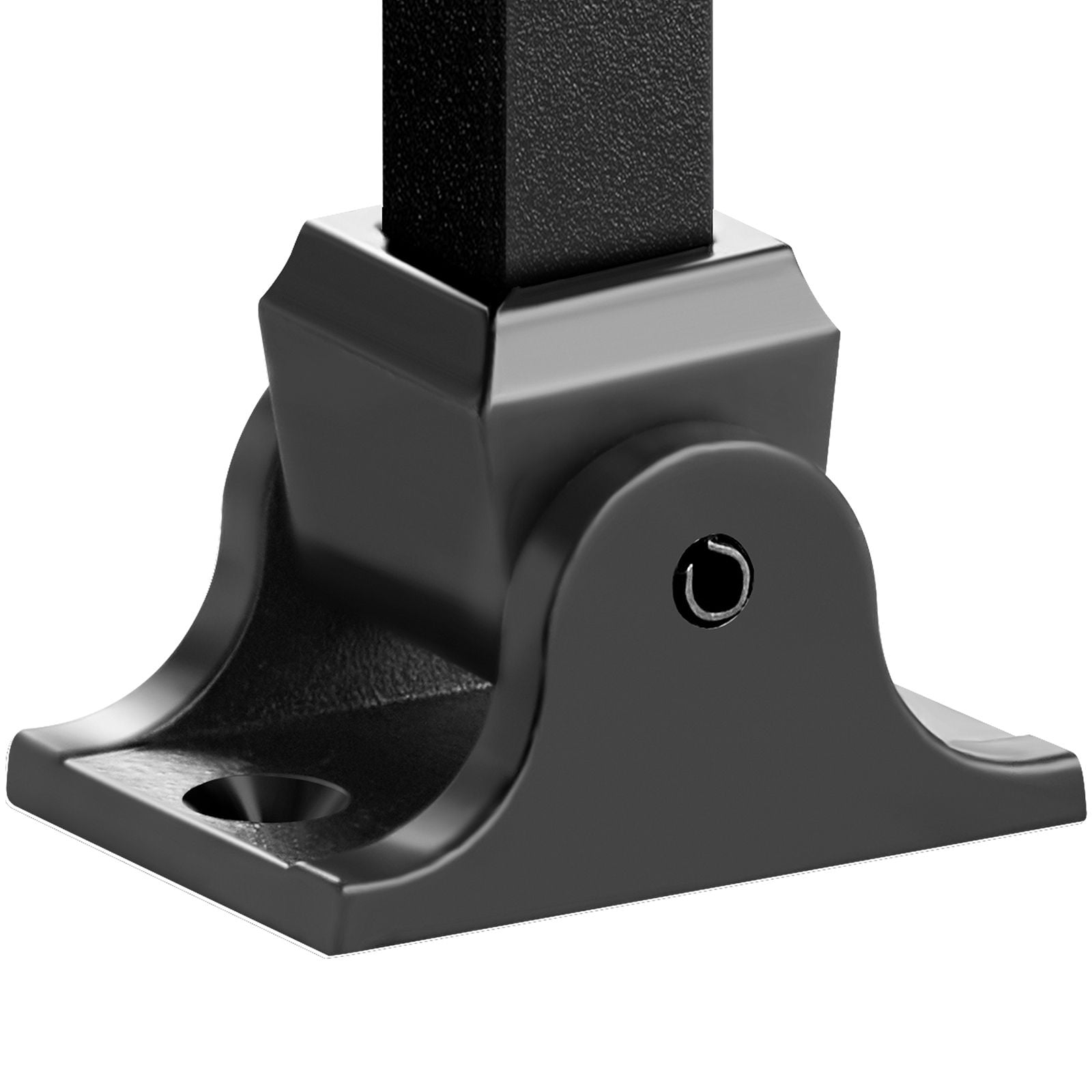 Railing Shoe 50-Pack for 1/2" Square Railings, 0-90° Adjustable Angle, 12-Gauge Aluminum Alloy, Corrosion-Resistant, for Stair Railing Installation