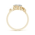 thumbnail image 2 of ANGARA Natural 0.7 Ct. Diamond Fashion Ring in 14K Yellow Gold for Women (Ring Size: 8), 2 of 8