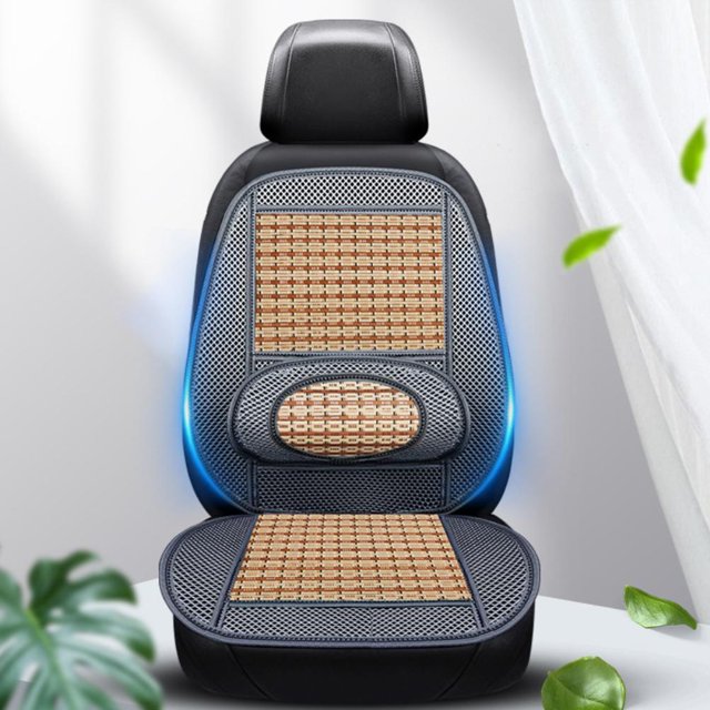 Cojín De Alambre De Acero Para Coche De Verano, Cojín De Asiento De Soporte Lumbar Transpirable, Cojines De Masaje Para Coche, Alfombrilla Methold VI012146-01