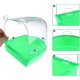 thumbnail image 3 of Baño para pájaros colgante transparente, jaula de ducha de plástico para limpiar loros y pájaros cuco, verde, 3 of 5