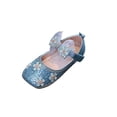 thumbnail image 2 of JDQJBZ Baby Girls Sandals Mary Jane Style Solid Color Rhinestone Bow Toddler Shoes, 2 of 5