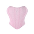 thumbnail image 2 of Waist Trainer for Women Breathable Mesh Elastic Bustier Top Shapewear Camisole Weight Loss Helper Pink L, 2 of 3