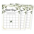 thumbnail image 1 of Inkdotpot Bridal Wedding Shower Bachelorette Party Bulk Blank Square Fill In Gift Ideas 50GreeneryBingoGameCards, 1 of 7