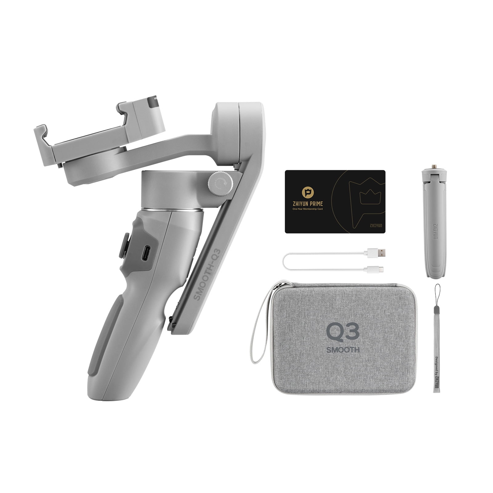 ZHIYUN SMOOTH-Q3 Estabilizador de cardán portátil de 3 ejes para teléfono  inteligente Vlog de teléfono portátil | Walmart en línea