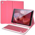 thumbnail image 1 of Funda con teclado para iPad 9ª generación de 10,2 pulgadas 2021/2020/2019, color rosa, 1 of 7