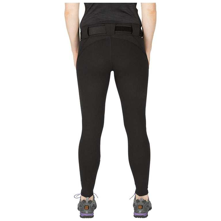 5.11 Tactical Raven Range Tight, Yoga Pants, Wicking Stretch Fabric, Belt  Loop, Style 64409, Black, Small