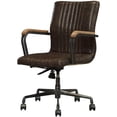thumbnail image 3 of Ensemble de Bureau à Domicile 2 Pcs Sara et Chaise de Bureau Pivotante Rustique en Cuir, 3 of 12