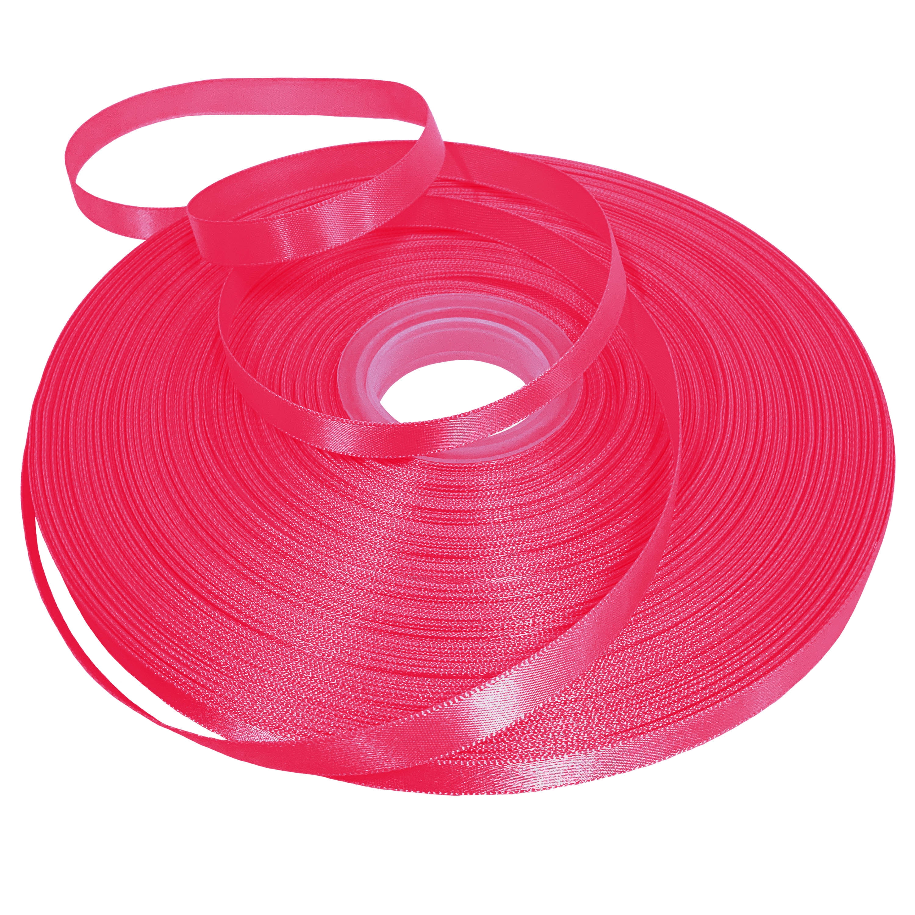 Hot Pink Double Faced Satin Ribbon, 3/8" x 100 Yards by Gwen Studios